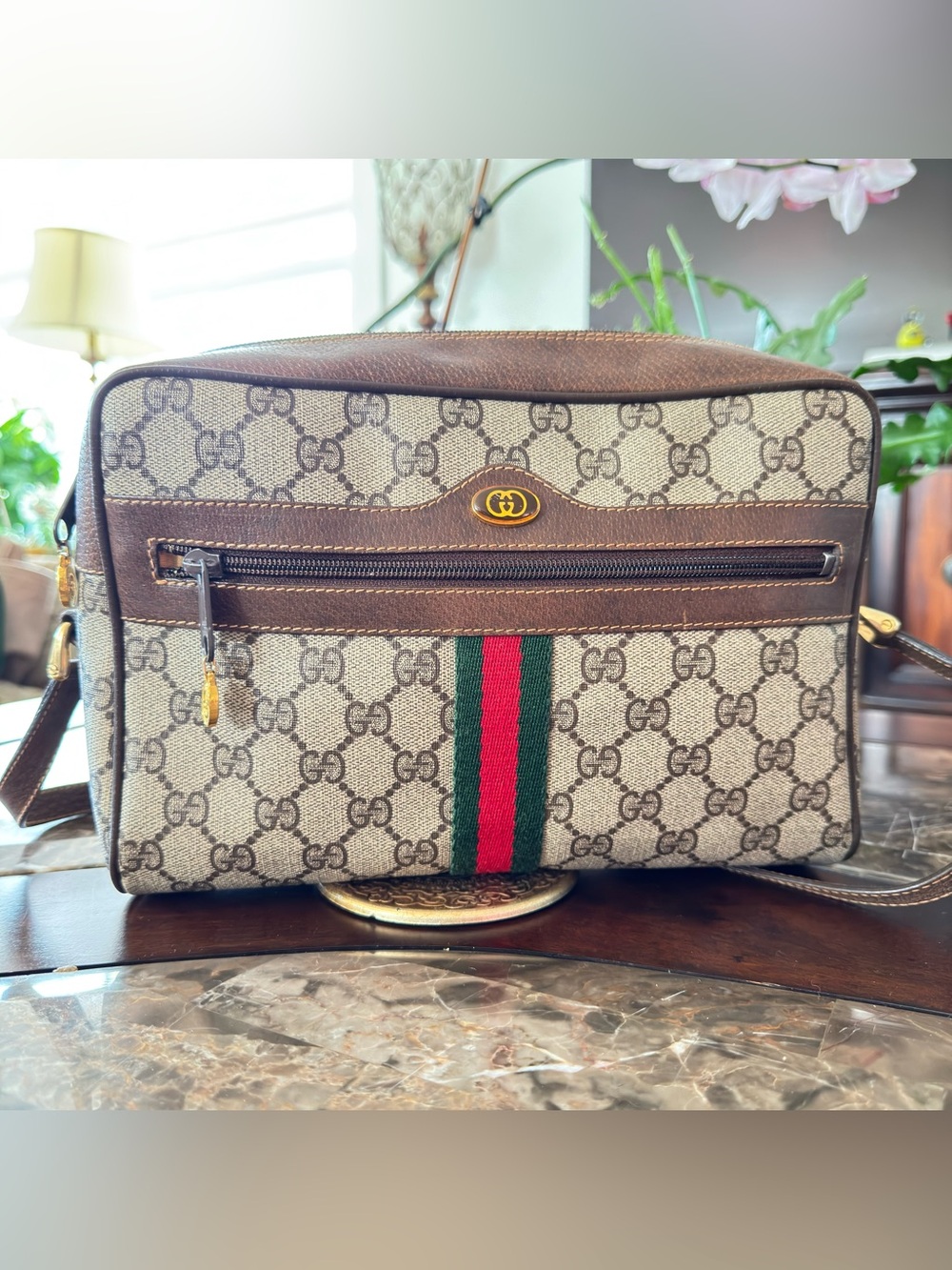 GUCCI Ophidia GG Coated Canvas with Sherryline Crossbody Camera bag - Picture 13 of 13